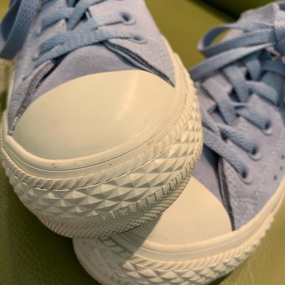 Converse All Star Light Blue Suede Sneakers. - Picture 5 of 16